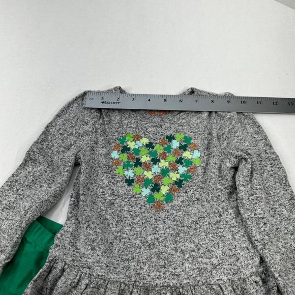 Cat And Jack Girl's Size 2T Dress And Pant Set Long Sleeve St. Patrick's New - Picture 7 of 16